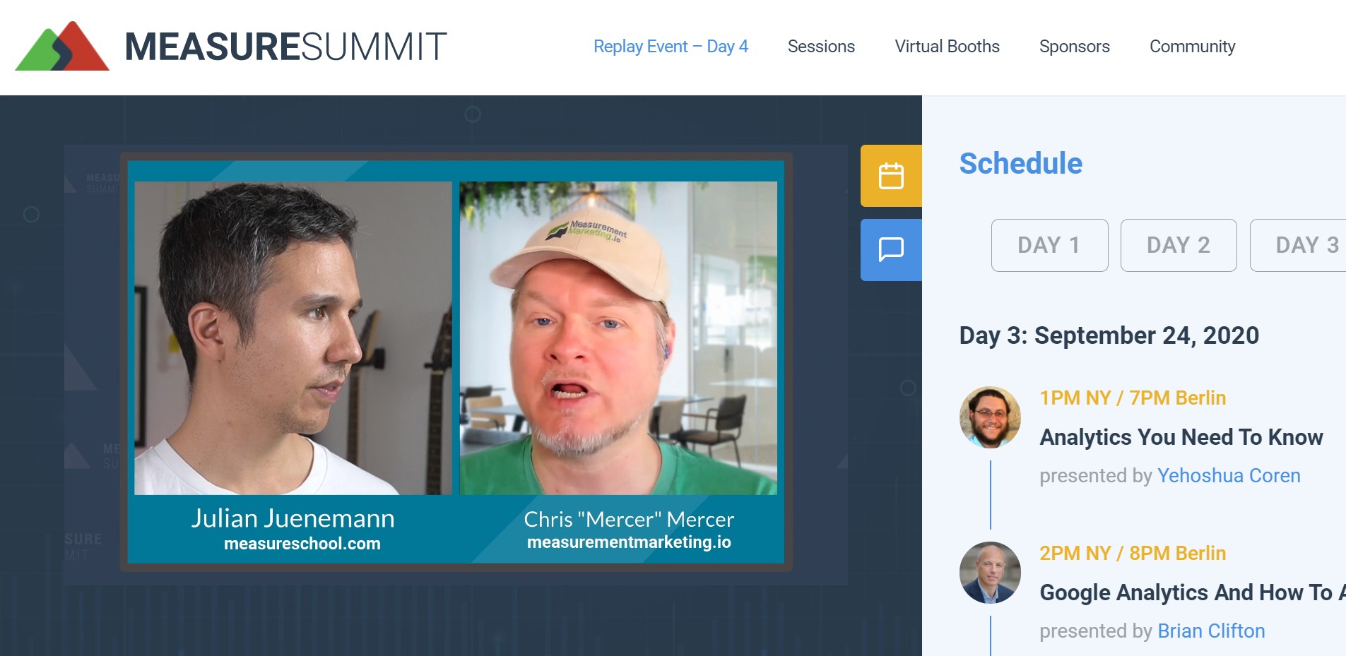 Measure Summit dashboard screenshot